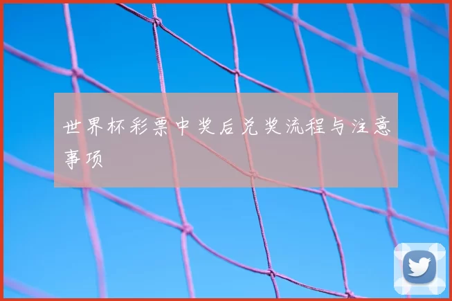 世界杯彩票中奖后兑奖流程与注意事项
